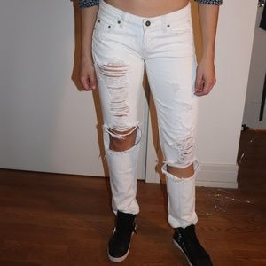 LF Carmar White Boyfriend Jean